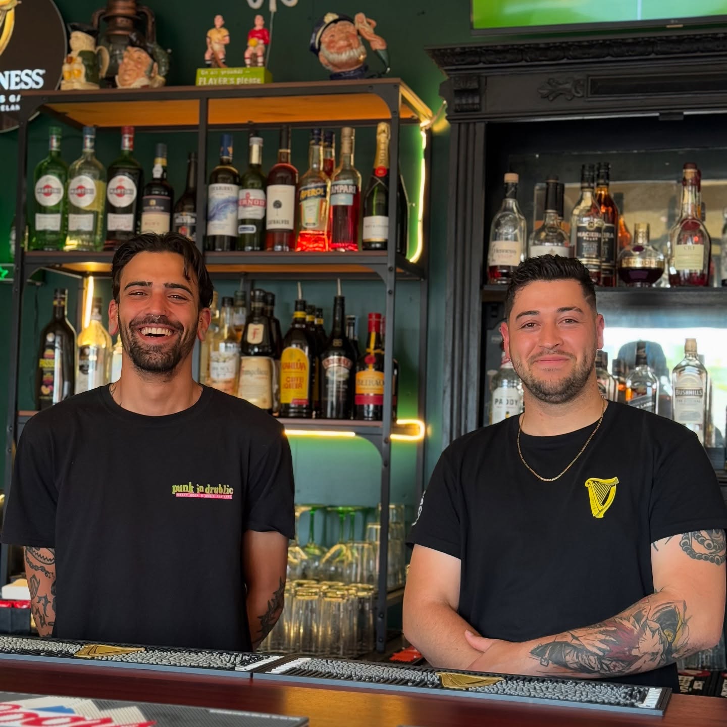 The Temple Corner bartenders